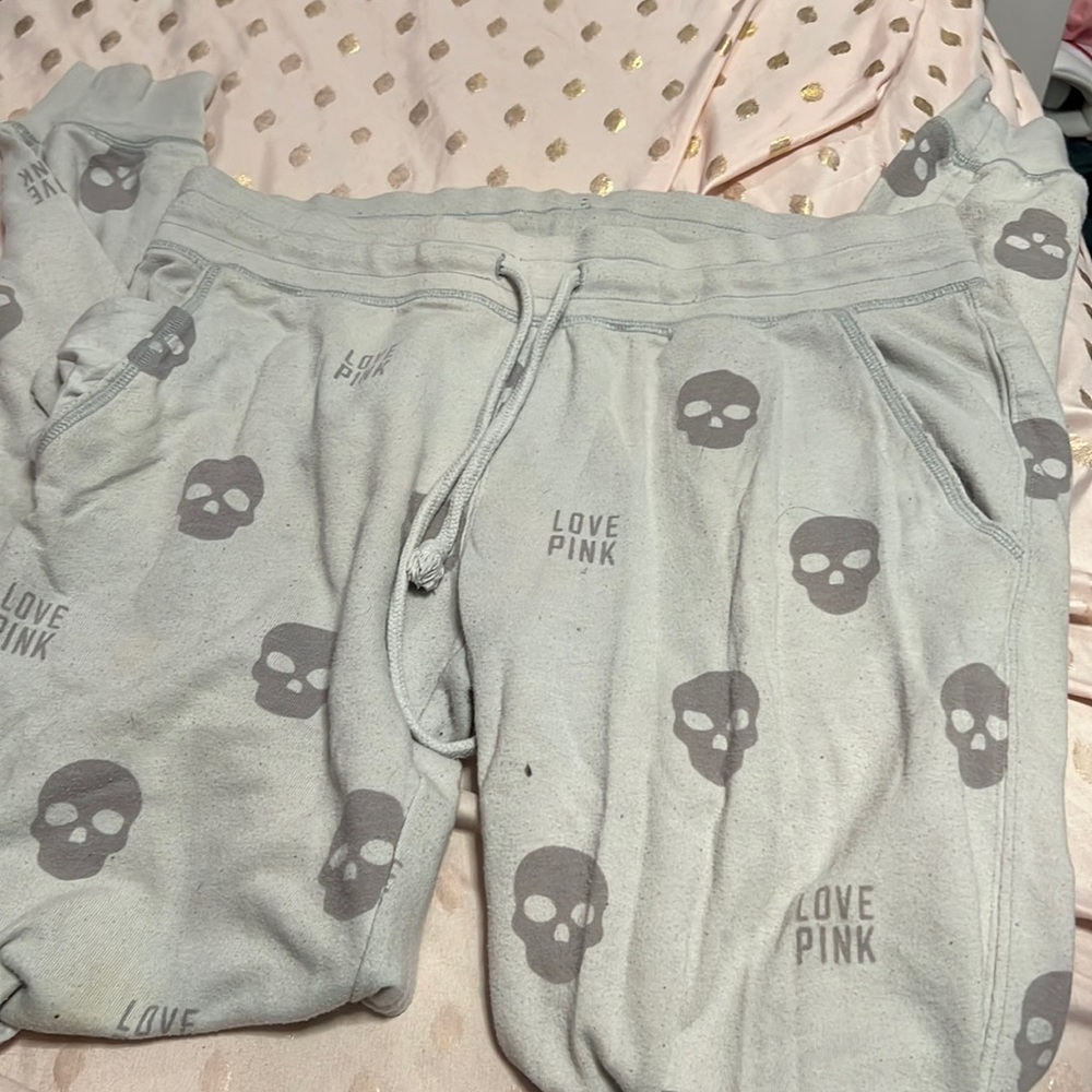 pink sweatpants size xs